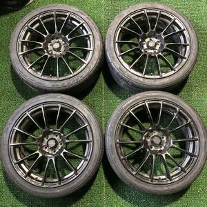 AE503-403 NITTO NT555 夏タイヤ 225/40R18 weds SPORT SA 72R 18x7.5J +45 PCD100 5穴【 4本】86 プリウス BRZ インプレッサ レガシー等