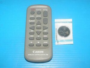 【動作品/新品電池付】☆CANON WL-D88 (ビデオカメラ用リモコン/送料：120円～)