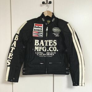 [BATES] 3点パッド フルデコ メッシュジャケット バイカーライダース 9 レディース ブラック ベイツ