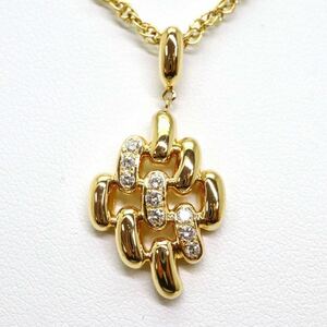 美品!!＊POLA jewelry(ポーラ)K18天然ダイヤモンドペンダント＊a◎ 約11.1g 約46.5cm 約0.18ct diamond pendant jewelry EI3/EI5