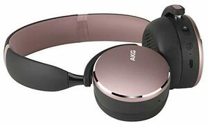 AKG Y500 WIRELESS Bluetoothヘッドホン マルチポイント/AAC対応 ピンク 【(中古品)