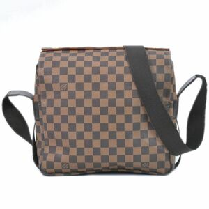 本物 ルイヴィトン LOUIS VUITTON LV ナヴィグリオ ダミエ エベヌ ショルダーバッグ メッセンジャーバッグ ブラウン N45255