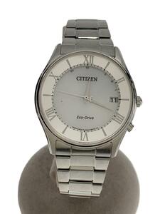 CITIZEN◆ソーラー腕時計/アナログ/ステンレス/SLV/SLV/SS/H415-S112907