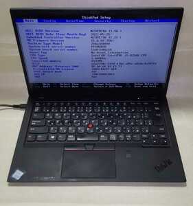 【Bios OK】 Lenovo ThinkPad X1 Carbon 20KG i5-8250U/8GB 第8世代 ③