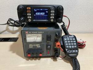 ★YAESU ヤエス FTM-300DS VHF/UHF(144/430MHz)デュアルバンド トランシーバー 20W 通電確認済!! DAIWA PS-140Yセット 現状品 FTM-300D