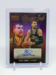 【1円スタート】Ivica Zubac - 2023-24 Panini NBA Hoops Hoops Ink Autograph Auto / Clippers イビツァ・ズバッツ