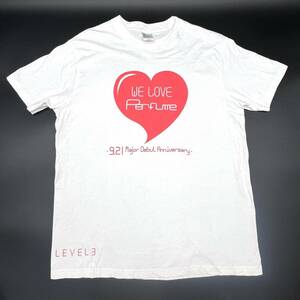 レア 非売品 Perfume メジャーデビューアニバーサリー Tシャツ WE LOVE 9.21 Maior Debut Anniversary グッズ あーちゃん のっち かしゆか