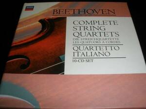 廃盤 10CD イタリア四重奏団 ベートーヴェン 弦楽四重奏曲 全集 大フーガ フィリップスDECCA Beethoven Complete String Quartets Italiano