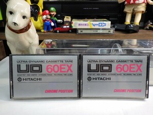 【￥1,000～】★Cassette tape 2-SET／カセットテープ★HITACHI UD C60EX CHROME POSITION　2本セット