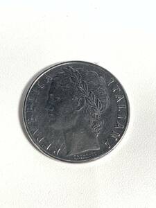 ★コレクター必見！！ イタリア 1978年 ミネルバ神 100リラ 硬貨 ビンテージ コイン 極美品 シルバーカラー 約8.0g 外貨 古銭 Th011212
