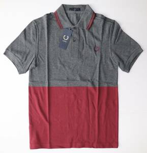 新品 本物 FRED PERRY フレッドペリー LAUREL WREATH COLLECTION ポロシャツ 38 M4108 1219 nb