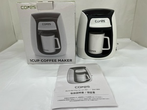 【菊水-9849】(NS)cores コレス 1カップコーヒーメーカー C311WH ドリップ式 マグカップつき/生活家電/キッチン用品/(S)
