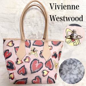 Vivienne Westwood ハート オーブ トートバッグ レザー ピンク ヴィヴィアンウエストウッド