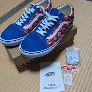 新品未使用品　Bump of chicken x VANS オールドスクール 赤/青 サイズ28センチ　V36CF BUMP