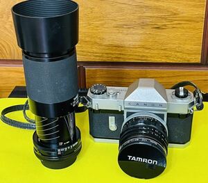 CANON flex RP キャノン　一眼レフカメラ　canera company inc JAPAN 望遠レンズ1:3.8 80-210mm TAMRON & KENKO フィルター　3点