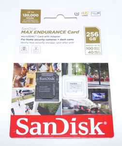 新品 送料無料 256GB 高耐久 SanDisk MAX ENDURANCE microSD サンディスク SDSQQVR-256G-GN6IA micro SD 256 ドラレコ 高 耐久