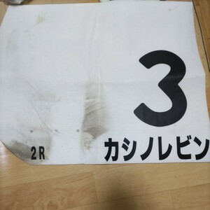 実用　JRA　競馬　ゼッケン　コレクション　カシノレビン　　２歳未勝利戦　１０着　二本柳　父　バコ　貴重な品　ウマ娘