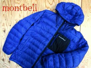 ★モンベル mont-bell★メンズ コロラドパーカ 青×黒 1101492 リバーシブルダウン★R60407070A