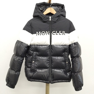 【中古】MONCLER ダウンジャケット LAOTARI バイカラー ブラック ホワイト ナイロン100％ ダウン90％ フェザー10％ 表記サイズ：12 1A00021