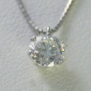 ダイヤモンド ネックレス 一粒 プラチナ 0.3カラット 鑑定書付 0.307ct Eカラー VVS1クラス 3EXカット H&C CGL