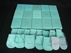 1円 ■美品〜■ TIFFANY＆Co ティファニー ボックス 箱 保存袋 アクセサリーケース 小物入れ 15点セット まとめ売り DA6569