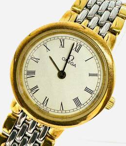 正規品 OMEGA オメガ デビル GP コンビ クォーツ 純正ブレス ヴィンテージ レディース腕時計 