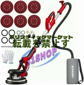 品質保証☆電気ドライウォールサンダー 800W ポールサンダー 伸縮可能なハンドル 110V乾式壁サンダー、6段変速