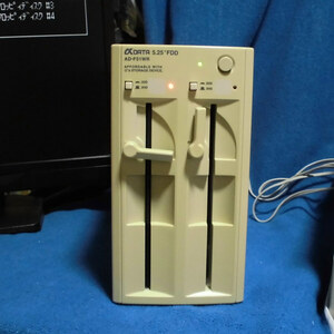 【べじ太】αDATA アルファデータ AD-F51WR 2ドライブ 5インチ FDD フロッピーディスクドライブ PC-98 動作確認