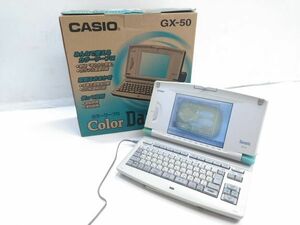 ◇CASIO カシオ 日本語ワードプロセッサ Darwin GX-50 ダーウィン カラー液晶 ワープロ OA機器 0415B12C @140 ◇