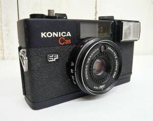 昭和レトロ 当時物 RETRO CAMERA KONICA コニカ フィルム カメラ コンパクト C35 EF HEXANON F2.8/38mm Made in japan　日本製 