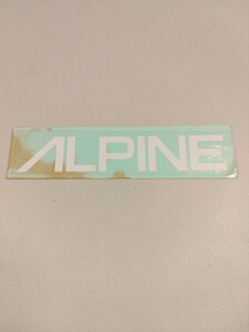 ALPINE　アルパイン　★　ステッカー　　★　当時物　昭和　劣化有り　