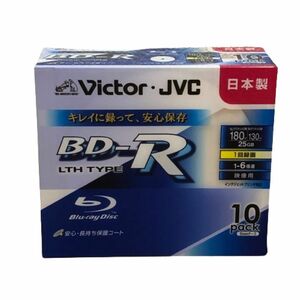 ●【Victor/ビクター】Victor JVC BD-R LTH TYPE Blu-ray Disc/ブルーレイディスク BV-R130EW10 10pack 日本製★22650