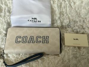 157 新品 COACH コーチ 長財布 ラウンドファスナー CB856