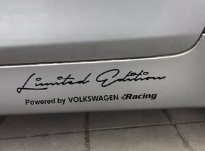 送料無料 Limited edition VW Volkswagen Racing Decal Sticker ワーゲン ステッカー シール デカール ブラック 35cm × 8cm 2枚セット