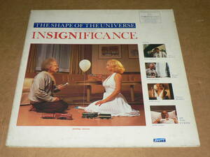 LP（輸入盤）／ニコラス・ローグ監督「INSIGNIFICANCE(マリリンとアインシュタイン)」テレサ・ラッセル、トニー・カーティス　’85年／美盤