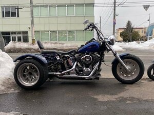 □HARLEY BMY改 ハーレーダビッドソン ファットボーイ トライク 1450cc 24216km 実動 アメリカン バイク チョッパー クールス 札幌発★