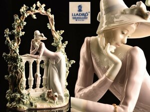 【琴》送料無料 リヤドロ LLADRO メランコリック・ムード フィギリン 陶人形 高51cm TQ943