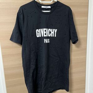 GIVENCHY ジバンシィ 18AW Tシャツ カットソー 半袖 クルーネック ロゴ XL ブラック / ■メンズ
