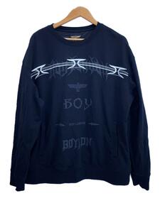 BOY LONDON◆スウェット/L/ヘンプ/BLK/b231n0302402