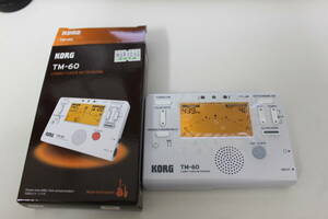 〇中古品 保管品 動作確認済 KORG コルグ チューナー メトロノーム TM-60/激安1円スタート