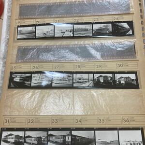 鉄道ネガ 路面電車　古い写真フィルム21コマ　ベタ焼き写真27枚（　内飛行機 ２枚）昭和36年　ED605・羽田空港/蒲田・品川など他