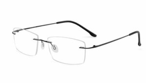 送料無料　超軽量 メガネフレーム　フチなし ツーポイント　眼鏡　レンズ交換可能　チタン　男女兼用　 sc0189