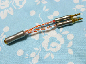 4.4mm5極 (メス) → 3.5mm×2 PHA-3 SU-AX01 TA-ZH1ES 変換ケーブル オーグライン+pt撚り線 + ALO SXC Cryo 24awg 八芯 トープラ販売