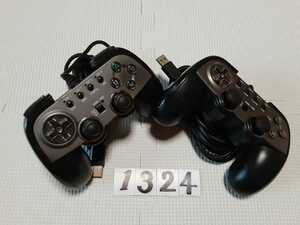 PS3 PlayStation プレステ ゲーム アナログ 連射 コントローラー サイバーガジェット USB 2個 セット アクセサリー 周辺機器 中古