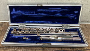 【に-4-22】60 中古品 BUNDY フルート 全長約31cm SELMER COMPANY USA セルマー 管楽器 保存ケース付き 経年の汚れあり