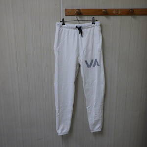 RVCA ルーカ　スウェットパンツ　ジョガーパンツ　ホワイト　反射　Sサイズ　サーフ　ロンハーマン好きな方どうですか？？