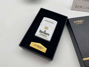 即決◆◆ZORRO Marlboro【新品未使用】オイルライター 真鍮 ホワイト