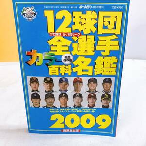 Q4-K12/19 ホームラン 12球団　全選手百科名鑑　カラー　完全保存版　2009 プロ野球 レア　希少