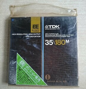 [W3789] TDK SA35-180M 10号オープンリールテープ[1] / EEポジション専用 高性能マスタリングテープ メタルリール 中古 使用済