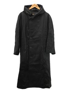 yohji yamamoto POUR HOMME◆×ISAMU KATAYAMA BACKLASH/21SS/レザーコート/2/ブラック/HD-C05-701